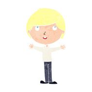cartoon happy boy N294
