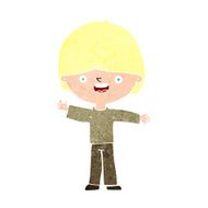 cartoon happy boy N295