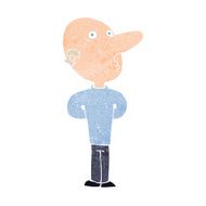 cartoon balding man N23