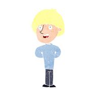 cartoon happy man N566
