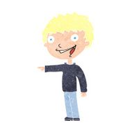 cartoon happy boy laughing N34
