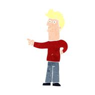 Cartoon Man Pointing N244