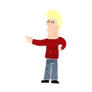 Cartoon Man Pointing N245