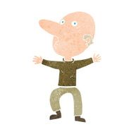 cartoon worried middle aged man N12