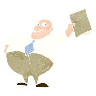 cartoon happy boss with file N12
