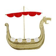 Cartoon Viking Ship N40