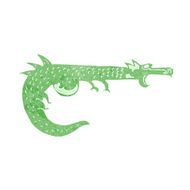 cartoon medieval dragon N10