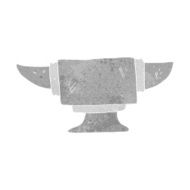 cartoon blacksmith anvil N8