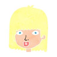 cartoon surprised woman N280