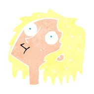 cartoon staring woman N46