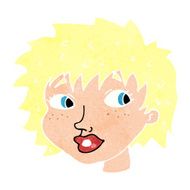 cartoon surprised woman N281