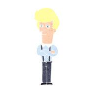 cartoon annoyed man N97