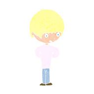 cartoon nervous boy N18