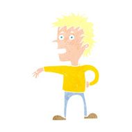 cartoon man making dismissive gesture N24