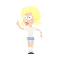 cartoon woman asking question N92