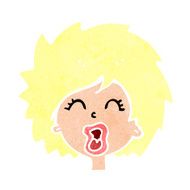 Cartoon Woman Screaming N17