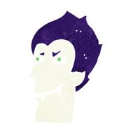 cartoon vampire face N44