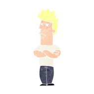 cartoon man sulking N13