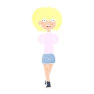 cartoon shocked woman N118