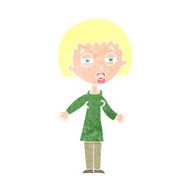 cartoon tired woman N36
