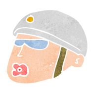 cartoon policeman head N12