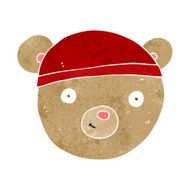 cartoon teddy bear head N14