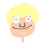 cartoon happy boy&#039;s face N23