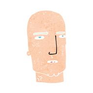 cartoon bald tough guy N23