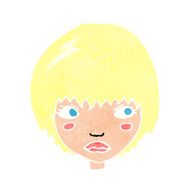 cartoon unhappy girl N22