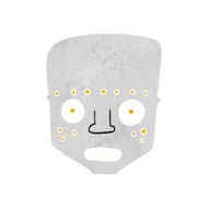 cartoon robot head N95