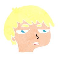 cartoon annoyed boy N43