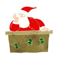 cartoon bored santa claus N12