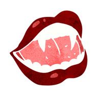 Cartoon Vampire Lips N41
