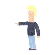 Cartoon Man Pointing N247