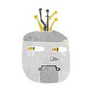 cartoon robot head N96