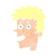 cartoon happy boy face N55