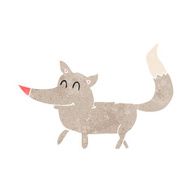 cartoon little wolf N107