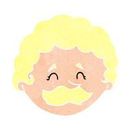Cartoon Man With Mustache N124