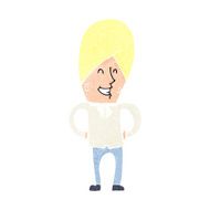 cartoon happy man N577