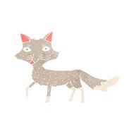 cartoon little wolf N108