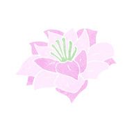 cartoon flower N544
