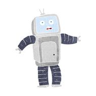 cartoon funny robot N96