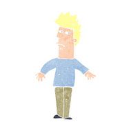 cartoon worried man N125