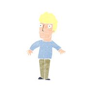 cartoon worried man N126