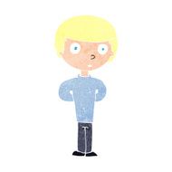 cartoon worried man N127