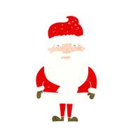 cartoon grumpy santa claus N12