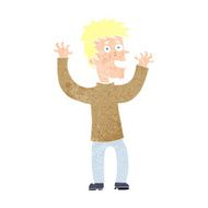 cartoon excited man N130