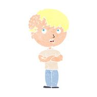 cartoon boy with growth on head N45