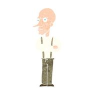 cartoon mean old man N12