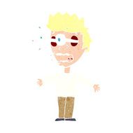 cartoon staring man N41